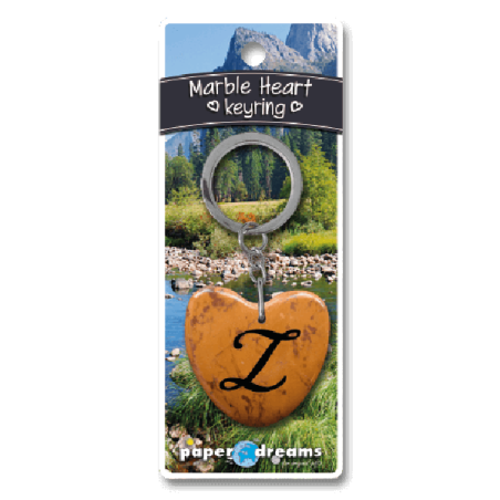 Marmer Sleutelhanger Hart - Z