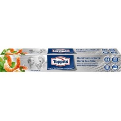 Toppits Feuille d'aluminium 29,5 cm x 24 m paquet de 4 pièces