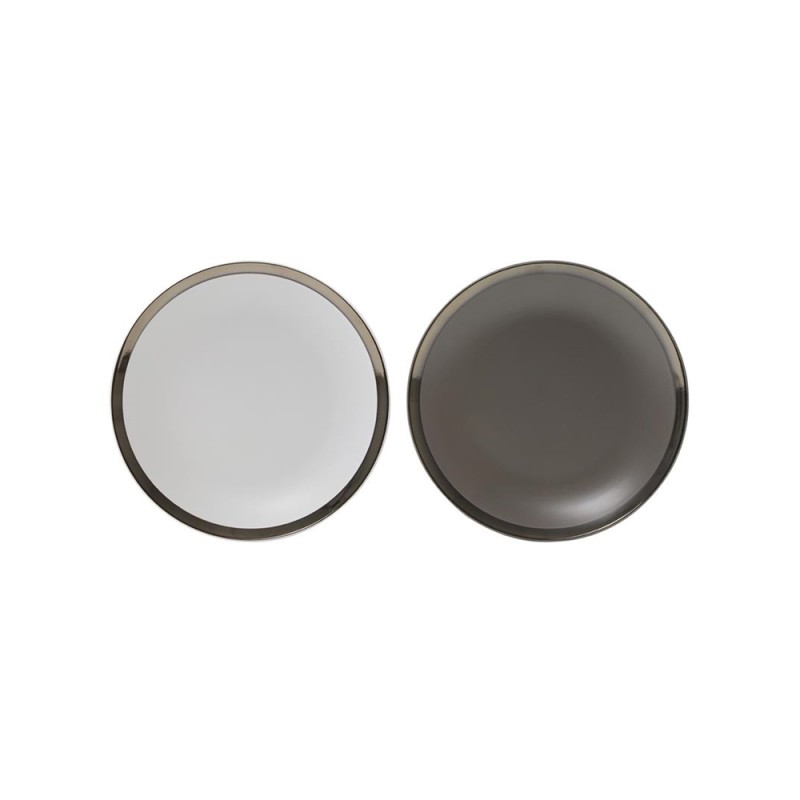 Dinerbord Venice Ø26,5cm Doos A 6 Stuks Grijs/wit