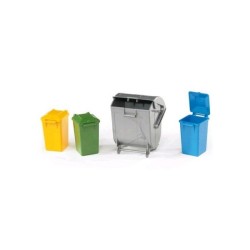Bruder Ensemble de poubelles 4 pièces