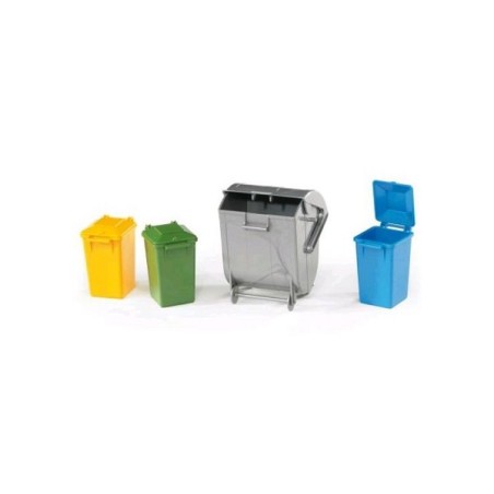 Bruder Ensemble de poubelles 4 pièces