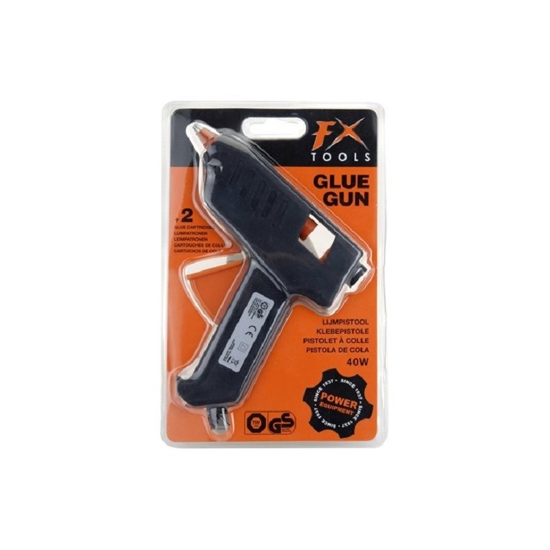 Pistolet à colle 40 watts comprenant 2 bâtons de colle