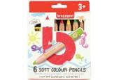 Bruynzeel 6 soft colouring pencils