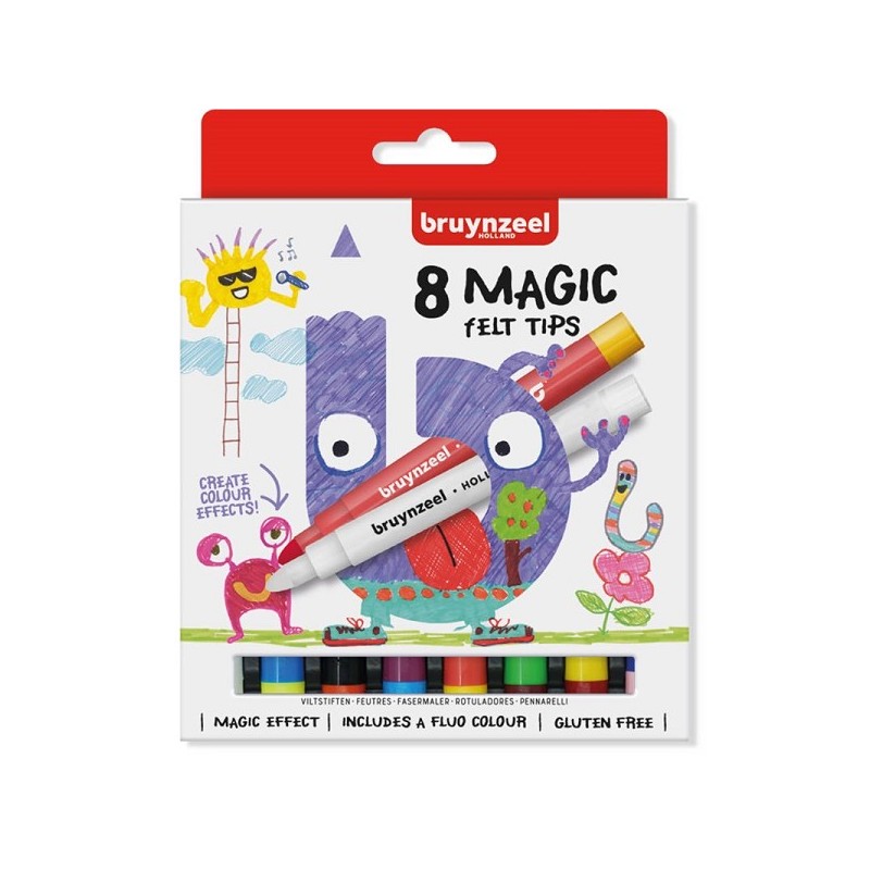 Bruynzeel 8 Magic Felt Tips