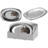 Excellent Houseware Serveerschalen aluminium set a 2 stuks 42,5x28,5cm