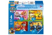 Ravensburger puzzel 4 in 1Paw Patrol:Puppies op pa