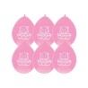 Ballons Bébé Fille Rose 30cm 6pcs