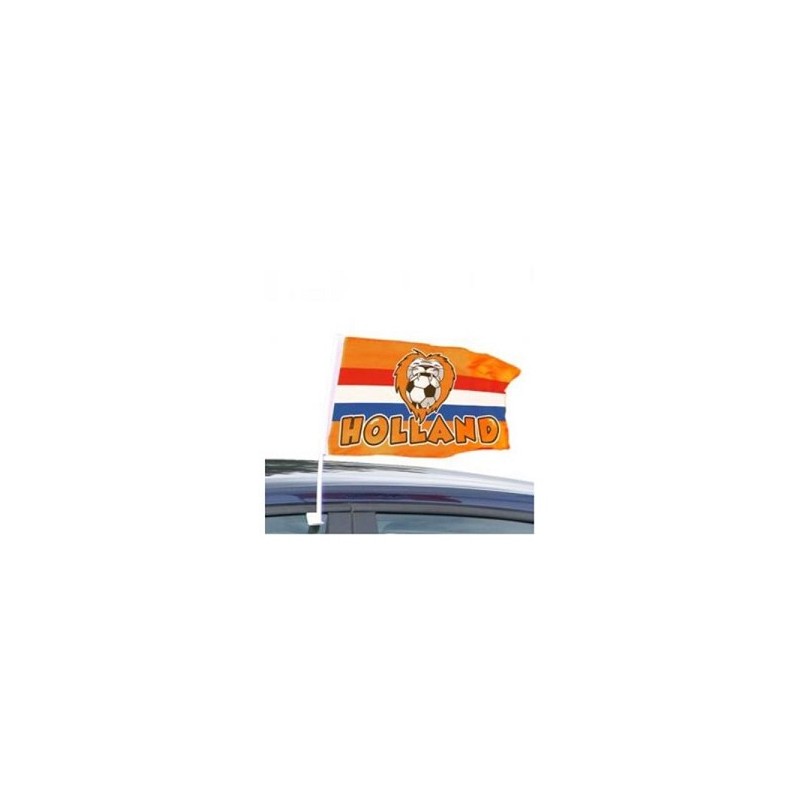 Autovlag rood/wit/blauw Oranje Leeuw