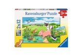 Ravensburger puzzel Jonge dieren op het platteland 2x12 stukjes
