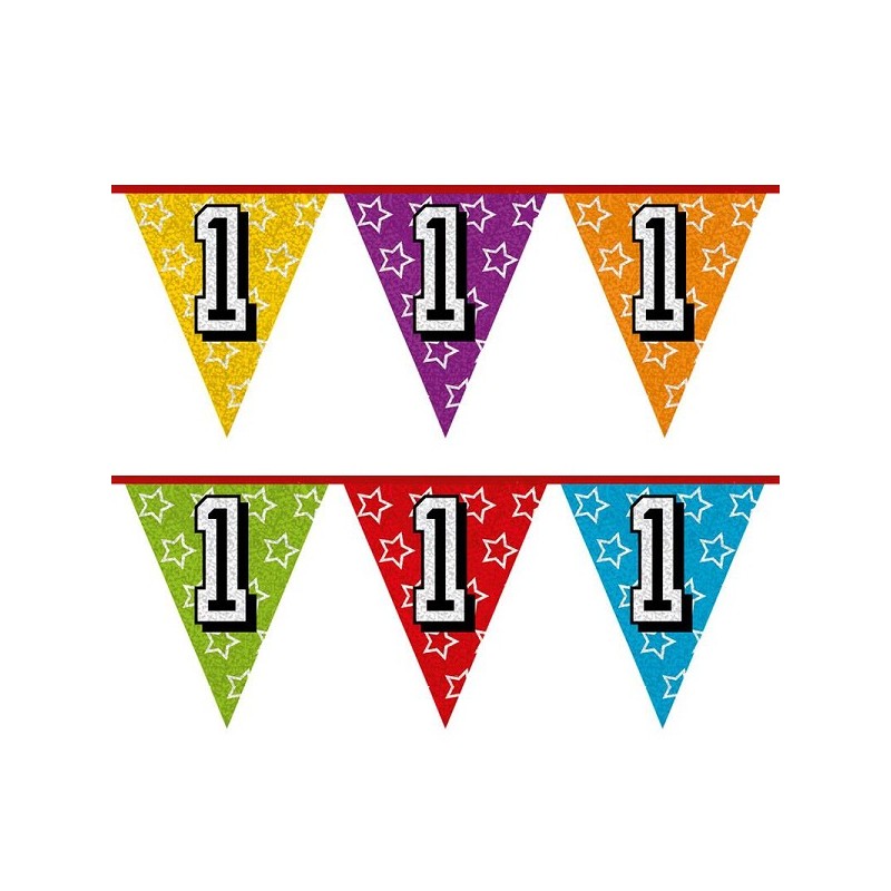 Ligne drapeau Holographique 1 an 8 mètres