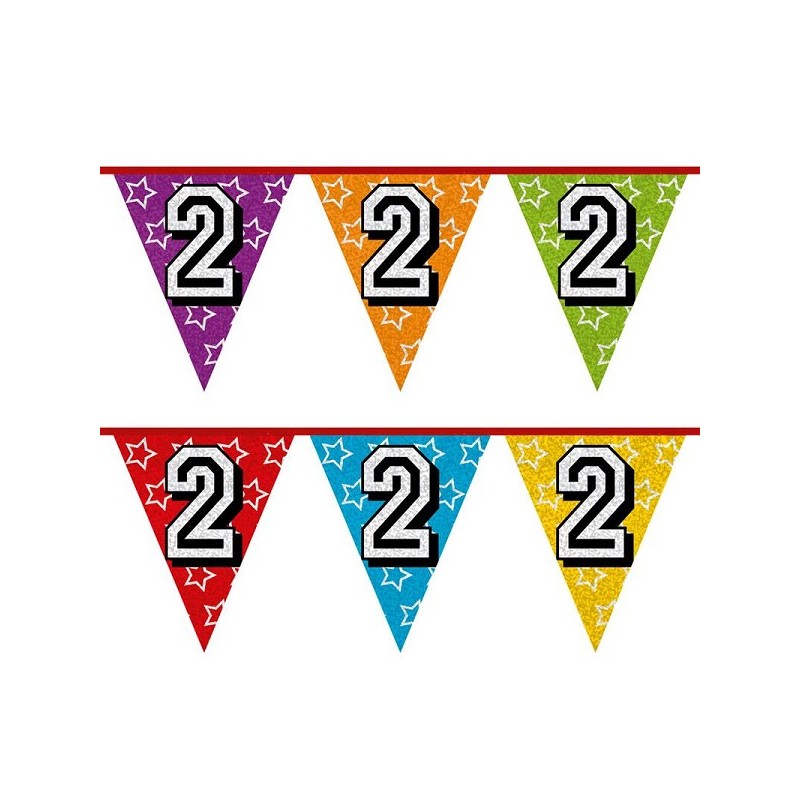 Ligne drapeau Holographique 2 ans 8 mètres