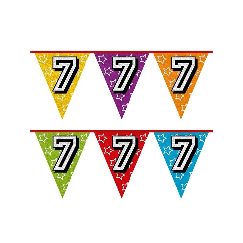 Ligne drapeau Holographique 7 ans 8 mètres