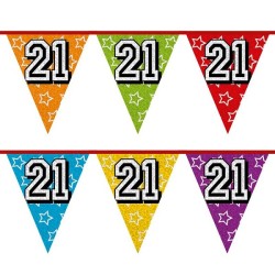 Ligne drapeau Holographique 21 ans 8 mètres