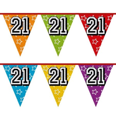 Ligne drapeau Holographique 21 ans 8 mètres