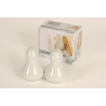 Salière et poivrière grand blanc