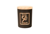 Paperdreams Geurkaars Klein Roze/zwart - 50 Jaar