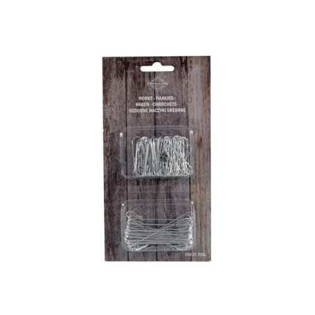 Crochets pour sapin de Noël en métal, lot de 150 crochets. 100x4cm 50x