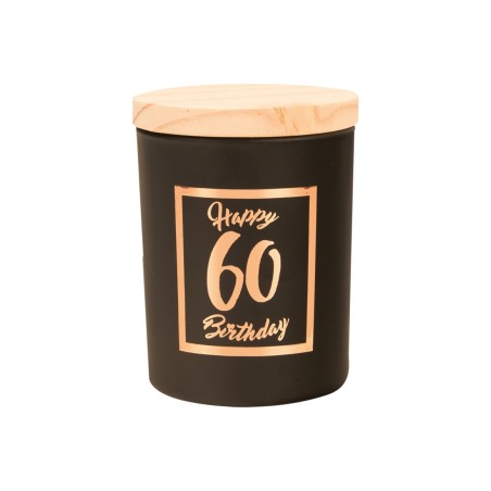 Paperdreams Geurkaars Klein Roze/zwart - 60 Jaar