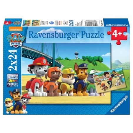 Ravensburger Paw Patrol puzzle chiens courageux 2x24 pièces