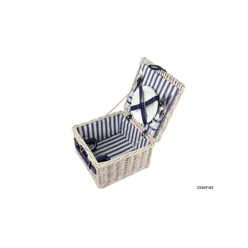 Picknickmand 2-pers wit