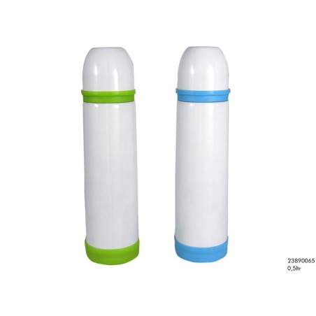 Bouteille isotherme 0,5 litre couleurs assorties
