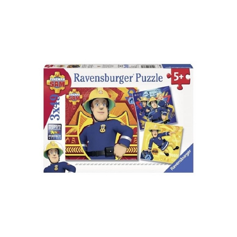 Ravensburger Puzzel 3x49 stukjes FS: Bij gevaar Sam roepen
Brandweer Sam