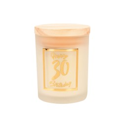 Paperdreams Geurkaars Klein Goud/wit - 30 Jaar