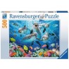 Ravensburger 500 stukjes Dolfijnen in het koraalrif
