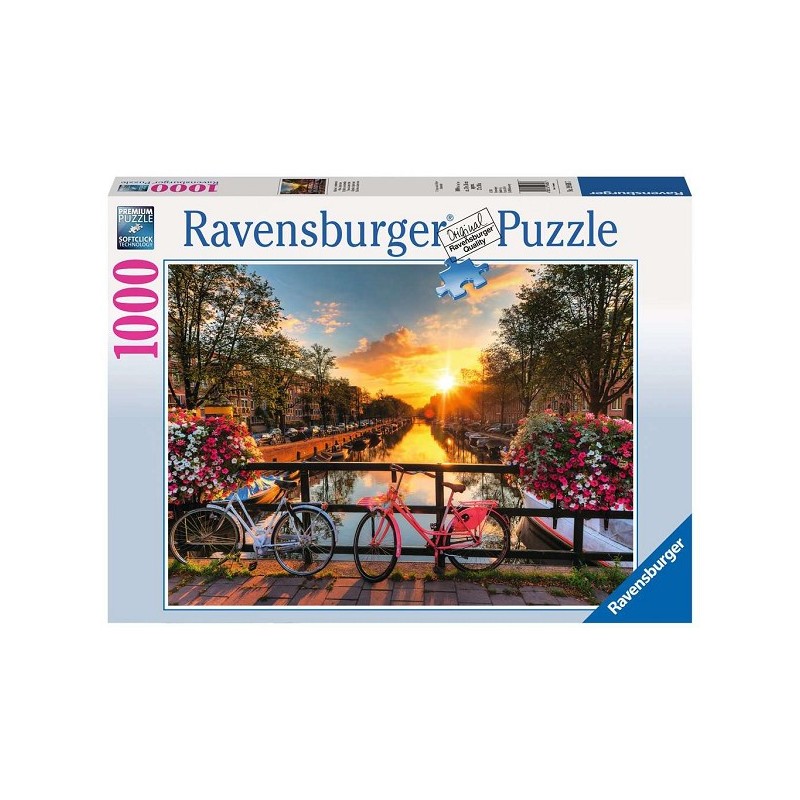 Ravensburger Puzzel 1000 stukjes Fietsen in Amsterdam