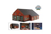 Kids Globe ferme avec écurie 1:32 75x57x32cm bois (hors accessoires)