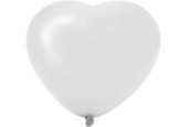 Ballons coeur blanc 6 pcs