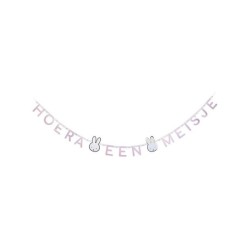 Letterslinger Nijntje Baby Roze “Hoera Een Meisje“ Geboorte