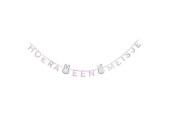 Guirlande de lettres Miffy bébé Rose "Hourra une fille" naissance