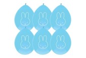 Ballons Miffy garçon 30cm 6 pièces