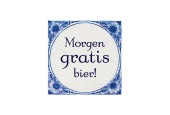 Paperdreams Tegel Delfts Blauw - Morgen Gratis Bier