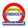 Huldeschild verkeersbord -pensioen
