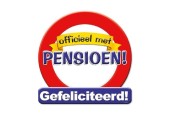 Huldeschild verkeersbord -pensioen