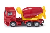 Siku 0813 betonmixerr 83x28x38mm  rood/geel