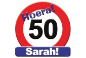 Panneau de signalisation du bouclier hommage - 50 ans Sarah