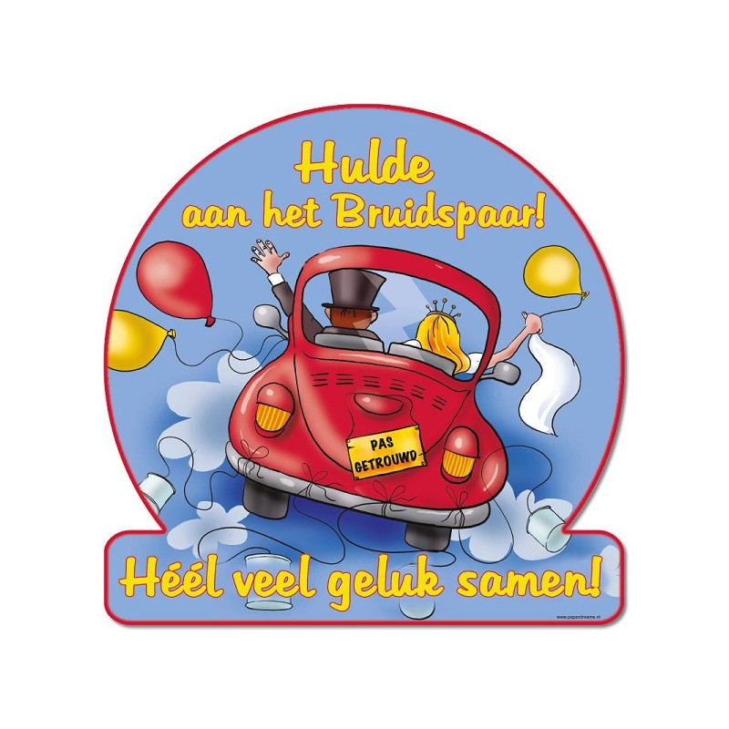 Paperdreams HSchild - hulde bruidspaar