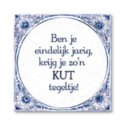 Paperdreams Tegel Delfts Blauw - Kut Tegeltje