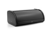 Brabantia boîte à pain avec couvercle coulissant noir mat 17,3x26,2x44,5xm 16 litres
