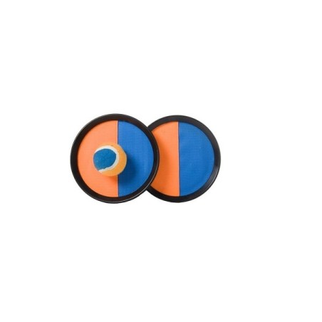 Jeu de catchball 19 cm, avec Velcro, orange/bleu