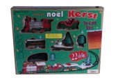 Coffret Train de Noël 22 pcs avec musique et lumière sur batterie