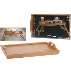 Ontbijt Dienblad Voor Bed Met Pootjes Opklapbaar Ca.50x30cm
