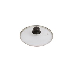 Glasdeksel antispatdeksel HHCP met RVS ring 28cm
