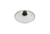 Couvercle en verre couvercle anti-éclaboussures HHCP avec anneau inox 28cm