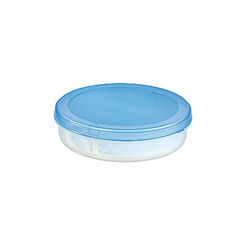 Boîte à flan Sunware Club Cuisine avec ascenseur 5,9 litres Transparent / bleu diamètre 35x35x9cm