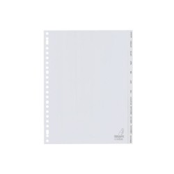 Onglets Kangaro 23 anneaux janvier à décembre 12 pièces en plastique