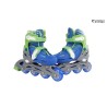 Street Rider Rollers en ligne hardboot bleu réglable taille 30-33 abec 7